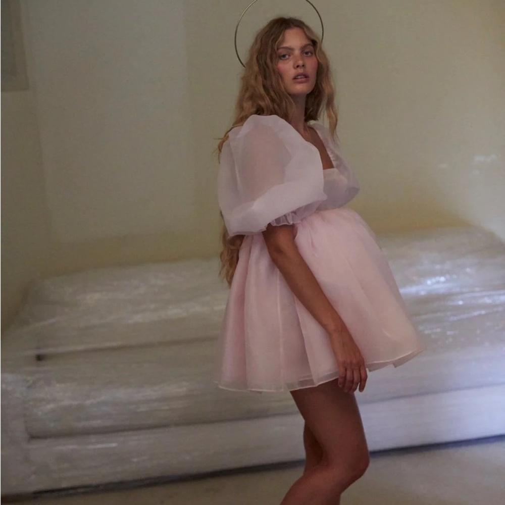 NWT SELKIE The Angel Delight Puff Dress - Picture 7 of 13